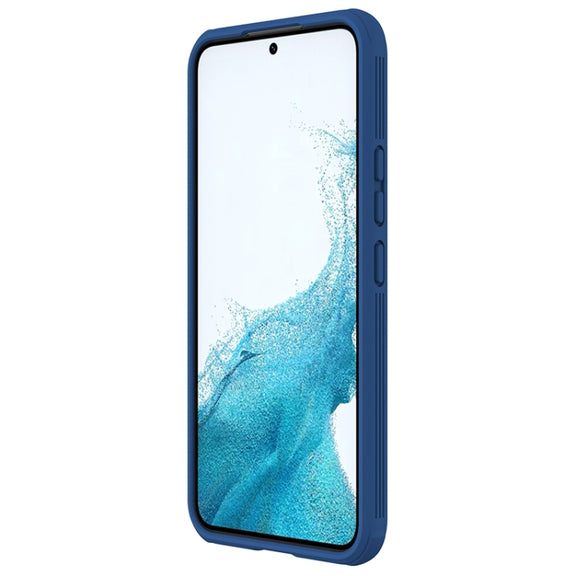 For Samsung Galaxy A54 5G NILLKIN Black Mirror Pro Series Camshield PC Phone Case(Blue)