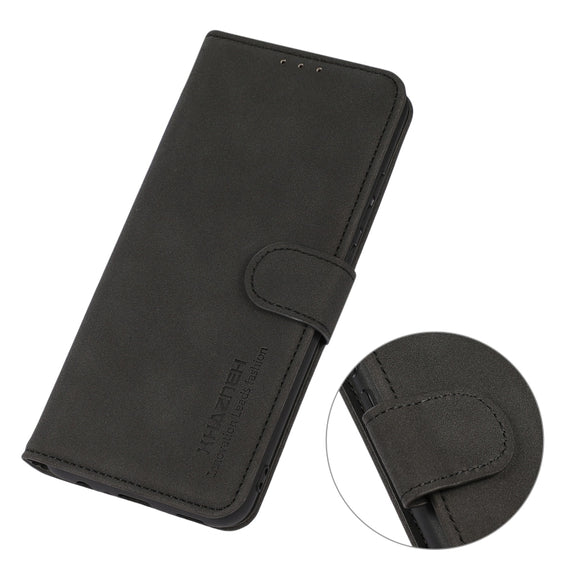 For Honor X7a 4G KHAZNEH Matte Texture Leather Phone Case(Black)