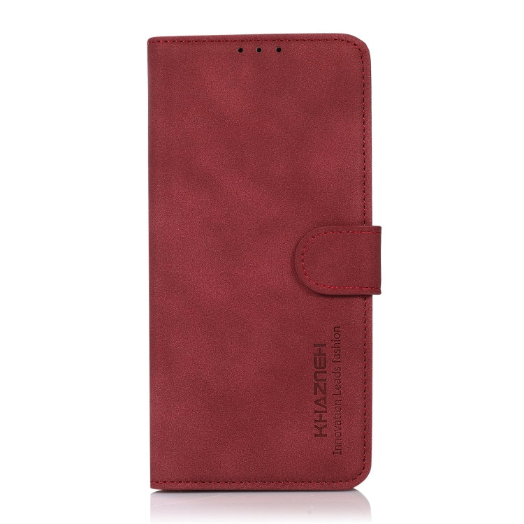 For Honor X8a 4G KHAZNEH Matte Texture Leather Phone Case(Red)