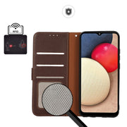 For Honor X7a 4G KHAZNEH Litchi Texture Leather RFID Phone Case(Brown)