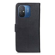 For Xiaomi Redmi 11A / 12C KHAZNEH Cowhide Texture Flip Leather Phone Case(Black)