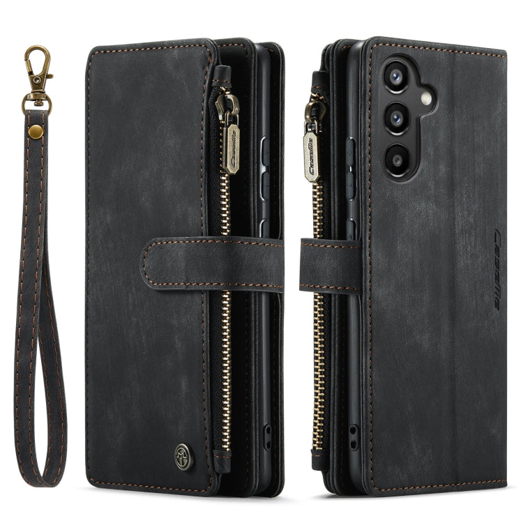 For Samsung Galaxy A34 5G CaseMe C30 Multifunctional Leather Phone Case(Black)