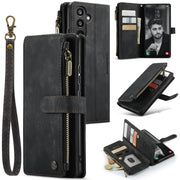 For Samsung Galaxy A34 5G CaseMe C30 Multifunctional Leather Phone Case(Black)