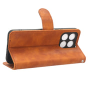 For Honor X8a Skin Feel Magnetic Flip Leather Phone Case(Brown)