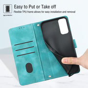 For Xiaomi Redmi Note 11s / 11 4G Skin-feel Embossed Leather Phone Case(Green)