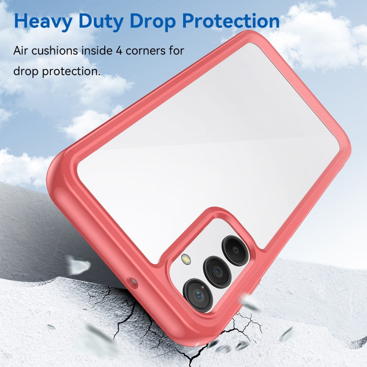 For Samsung Galaxy A24 4G Colorful Series Acrylic + TPU Phone Case(Red)