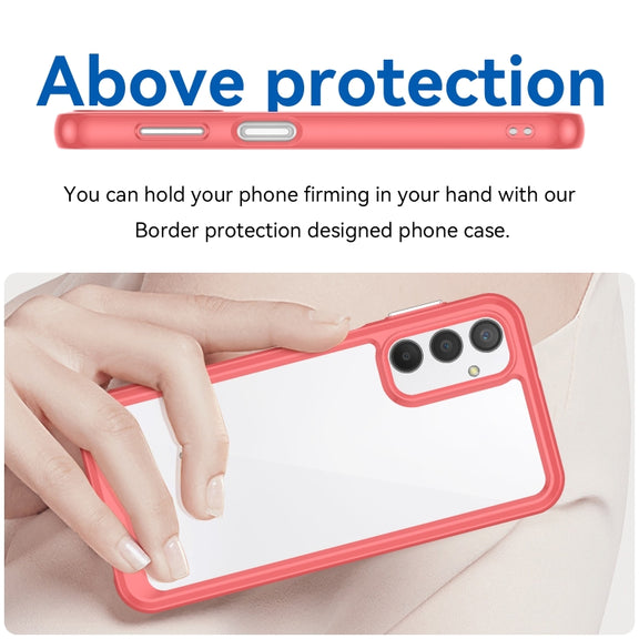 For Samsung Galaxy A24 4G Colorful Series Acrylic + TPU Phone Case(Red)