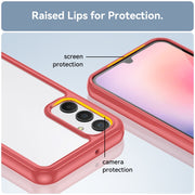 For Samsung Galaxy A24 4G Colorful Series Acrylic + TPU Phone Case(Red)