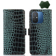 For Xiaomi Redmi 12C / 11A Crocodile Top Layer Cowhide Leather Phone Case(Green) - free shipping - PMC TechLife - Order now!