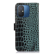 For Xiaomi Redmi 12C / 11A Crocodile Top Layer Cowhide Leather Phone Case(Green)