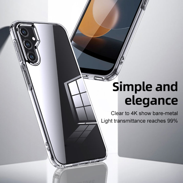 For Samsung Galaxy A24 4G Armor Clear TPU Hard PC Phone Case(Matte Black)