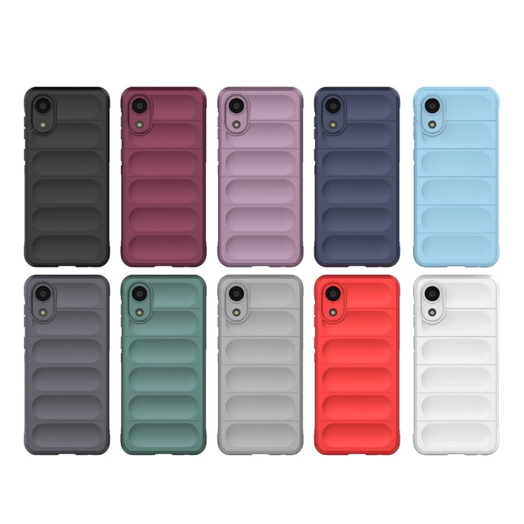 For Samsung Galaxy A03 Core 4G Magic Shield TPU + Flannel Phone Case(White)