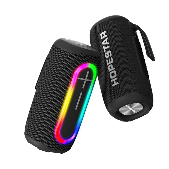 HOPESTAR P60 IPX6 Water-resistant 10W 66mm Outdoor Bluetooth Speaker(Black)