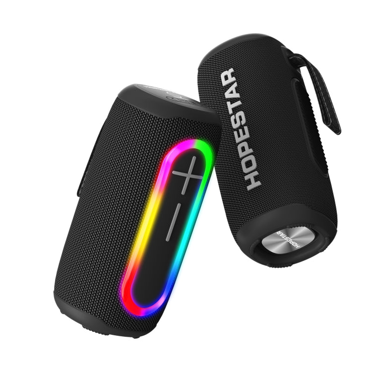 HOPESTAR P60 IPX6 Water-resistant 10W 66mm Outdoor Bluetooth Speaker(Black)