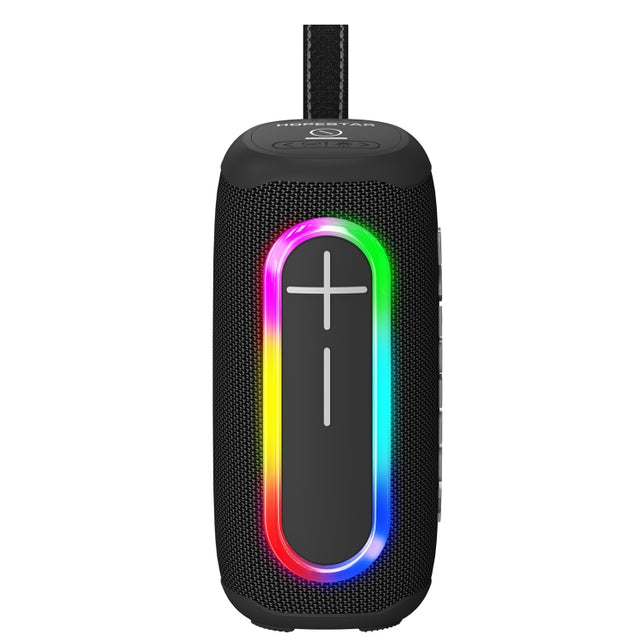 HOPESTAR P60 IPX6 Water-resistant 10W 66mm Outdoor Bluetooth Speaker(Black)