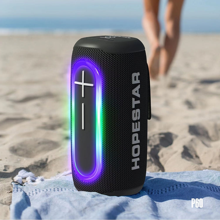 HOPESTAR P60 IPX6 Water-resistant 10W 66mm Outdoor Bluetooth Speaker(Grey)