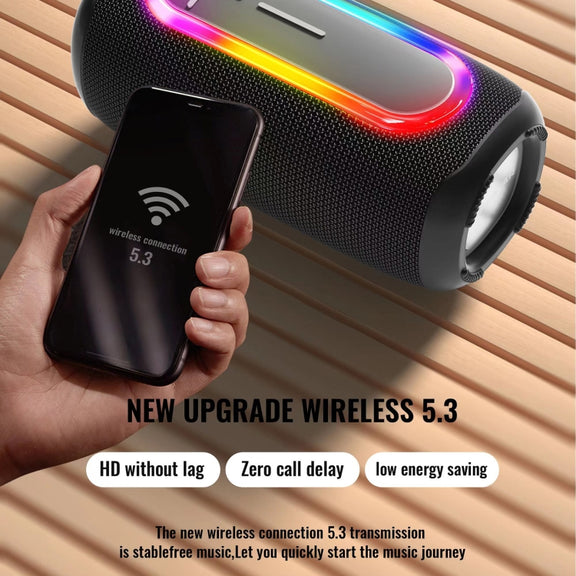 HOPESTAR P60 IPX6 Water-resistant 10W 66mm Outdoor Bluetooth Speaker(Grey)