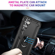 For Samsung Galaxy A54 Shockproof TPU + PC Phone Case with Holder(Black)