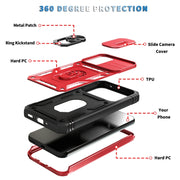 For Samsung Galaxy A54 5G Sliding Camshield TPU + PC Phone Case(Red+Black)