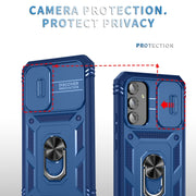 For Samsung Galaxy A54 5G Sliding Camshield TPU + PC Phone Case(Blue)