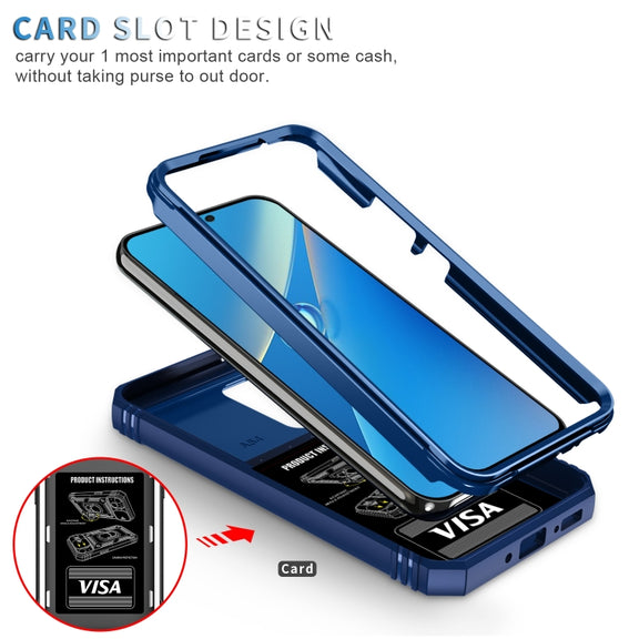 For Samsung Galaxy A54 5G Sliding Camshield TPU + PC Phone Case(Blue)