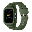 For Amazfit GTS 4 / 3 / 2 / 1 Universal Integrated Silicone Watch Band(Army Green) - Watch Bands by PMC TechLife | Online Shopping South Africa | PMC TechLife | Buy Now Pay Later Mobicred