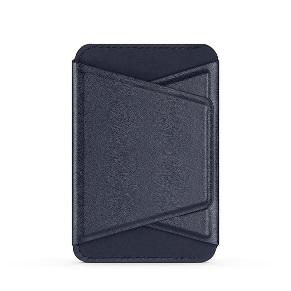 DUX DUCIS Universal Magnetic PU Leathe Card Bag With Holder(Blue)