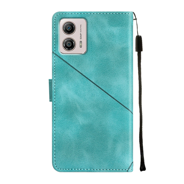 For Motorola Moto G53 5G Skin-feel Embossed Leather Phone Case(Green)