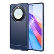 For Honor Magic5 Lite Brushed Texture Carbon Fiber TPU Phone Case(Blue) - Honor Cases by PMC TechLife | Online Shopping South Africa | PMC TechLife