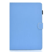 For Kindle Paperwhite 4 / 3 / 2 / 1 Solid Color Tablet PC Universal Magnetic Horizontal Flip Leather Case with Card Slots & Holder(Blue)