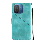 For Xiaomi Redmi 12C / 11A 4G Skin-feel Embossed Leather Phone Case(Green)
