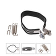 Motorcycle Exhaust Pipe Muffler Carbon Fiber Clamp - Exhaust & Exhaust Systems by PMC TechLife | Online Shopping South Africa | PMC TechLife