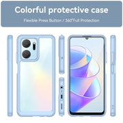 For Honor X7A Colorful Series Acrylic + TPU Phone Case(Blue)