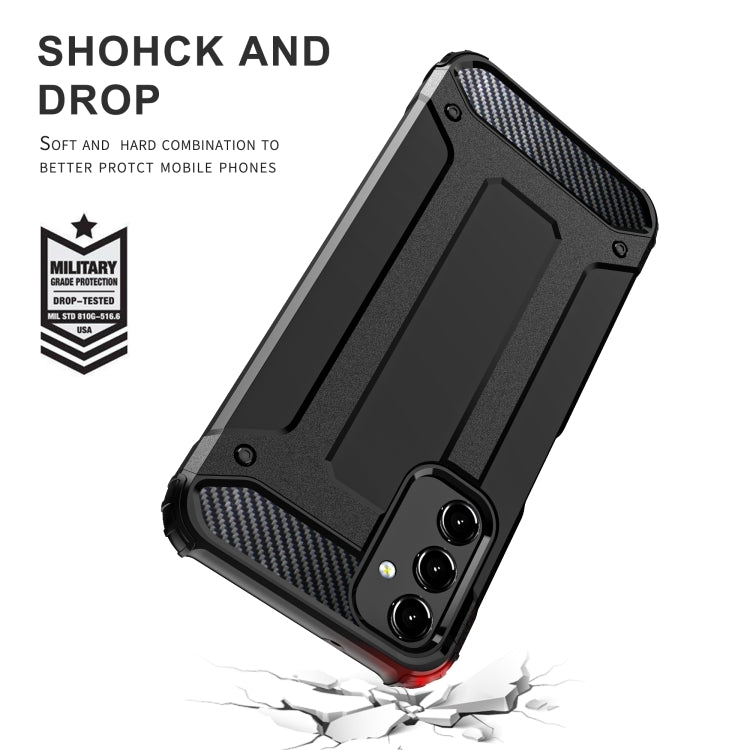For Samsung Galaxy A14 5G Magic Armor TPU Hard PC Phone Case(Navy Blue)