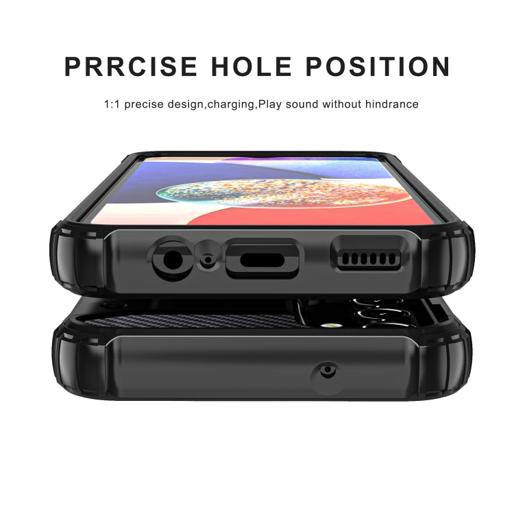 For Samsung Galaxy A14 5G Magic Armor TPU Hard PC Phone Case(Navy Blue)