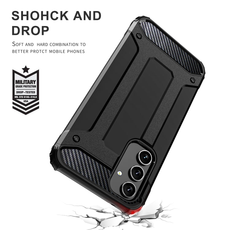 For Samsung Galaxy A54 5G Magic Armor TPU Hard PC Phone Case(Grey)