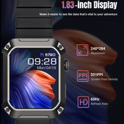 Rogbid Tank S2 1.83 inch IPS Screen Smart Watch, Support Bluetooth Calling / Blood Pressure / Sleep Monitoring(Black)