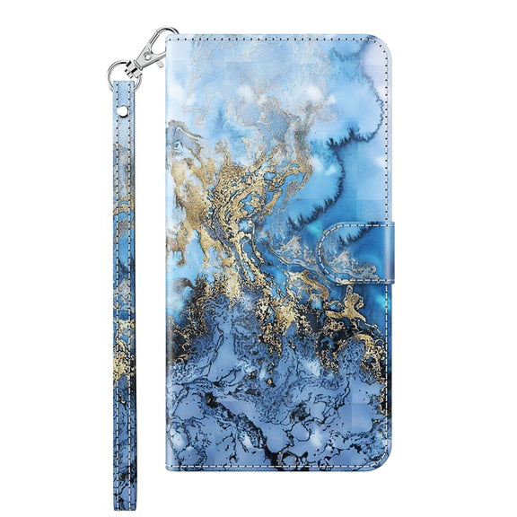 For Motorola Moto E13 3D Painting Pattern Leather Phone Case(Milky Way)
