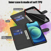 For Motorola Moto E13 3D Painting Pattern Leather Phone Case(Milky Way)