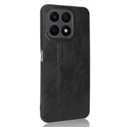 For Honor X8a Sewing Cow Pattern Skin PC + PU + TPU Phone Case(Black)