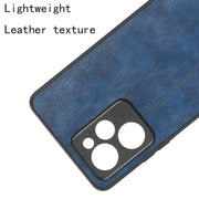 For Xiaomi Redmi Note 12 Pro Speed/Poco X5 Pro 5G Sewing Cow Pattern Skin PC + PU + TPU Phone Case(Blue)