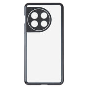 For OnePlus 11 Full Cover Magnetic Metal Tempered Glass Phone Case(Black)