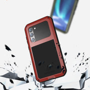 For Samsung Galaxy S23+ 5G LOVE MEI Metal Shockproof Life Water-resistant Dustproof Phone Case(Black)