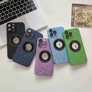 For iPhone 12 Splash Ink MagSafe Magnetic Phone Case(Purple)