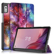 For Lenovo Tab M9 TB-310FU 3-folding Coloured Drawing Leather Smart Tablet Case(Milky Way) - free shipping - PMC TechLife - Order now!
