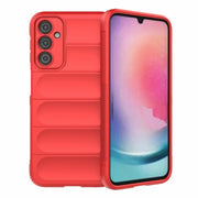 For Samsung Galaxy A24 5G / A24 4G Magic Shield TPU + Flannel Phone Case(Red)