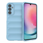For Samsung Galaxy A24 5G / A24 4G Magic Shield TPU + Flannel Phone Case(Light Blue)