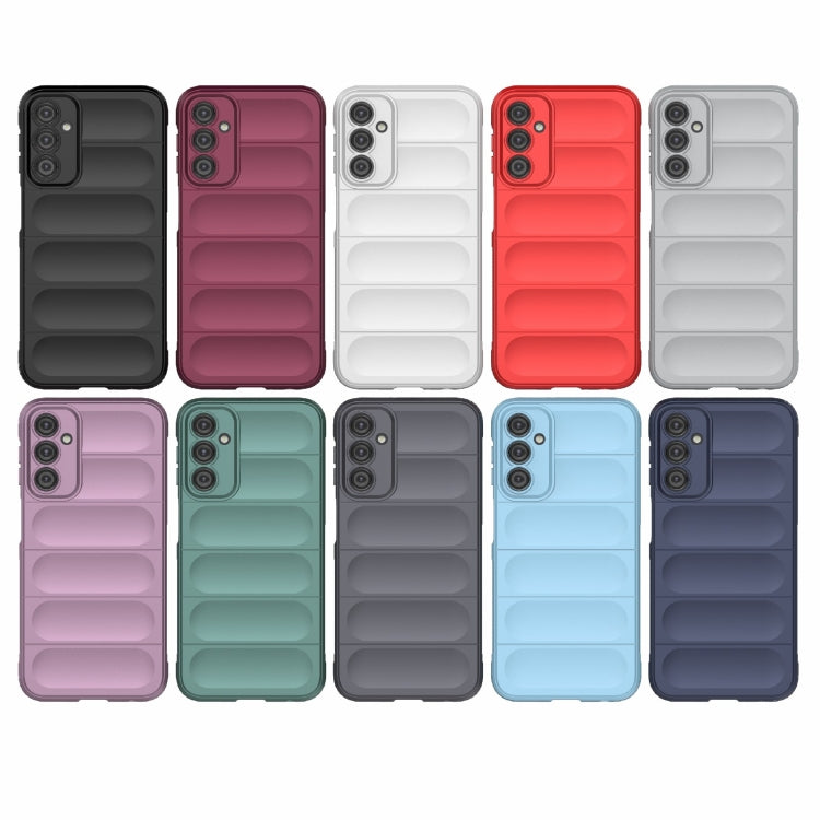 For Samsung Galaxy A24 5G / A24 4G Magic Shield TPU + Flannel Phone Case(Dark Blue)