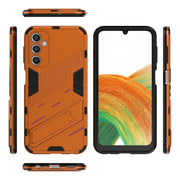 For Samsung Galaxy A24 5G / A24 4G Punk Armor 2 in 1 PC + TPU Shockproof Phone Case with Invisible Holder(Orange)