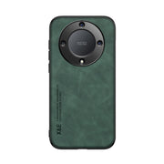 For Honor X9a Lamba Skin Feel Magnetic Leather Phone Case(Green)